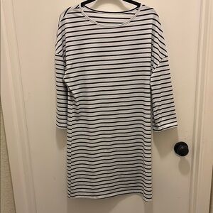 Striped Black and White Dress